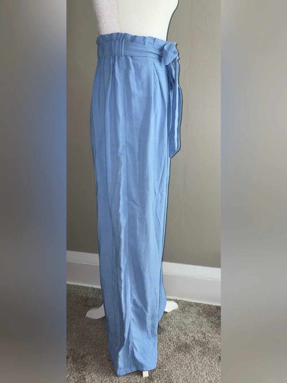 Sienna Sky -Light Blue Wide-Leg Pant     Memorial Fourth of July - Picture 3 of 5